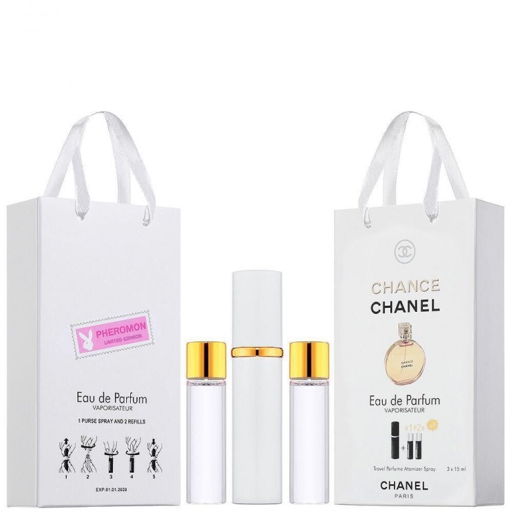 Chanel Chance Parfum Духи С Феромонами 3*15 + 2 запаски, общий объем 45 мл