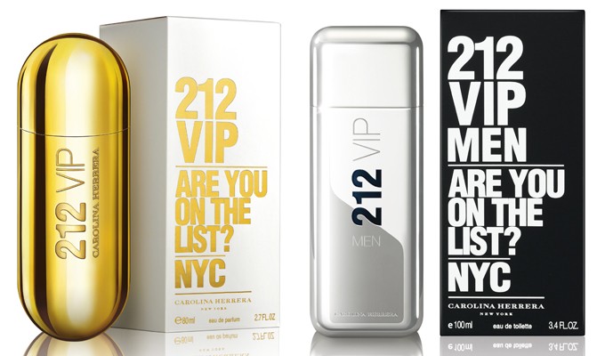 212 VIP Men 100 ml and 212 VIP women 80 ml (Carolina Herrera)